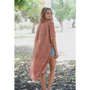Long Line Tribal Kimono Lightweight Summer Cover-Up